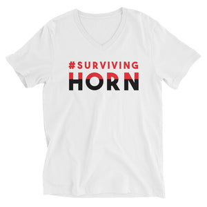 Surviving Horn, Smooth Hash Tag Edition, V-neck
